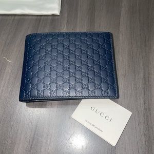 Men’s Dark Navy Gucci Wallet